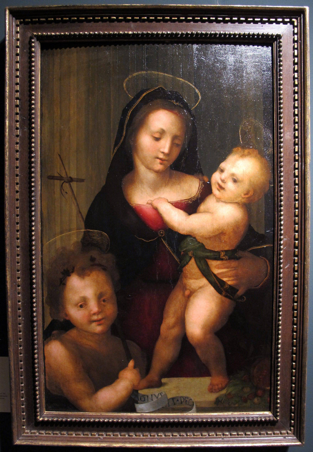 Virgin and Child with St John by Mariotto Albertinelli, hand-painted portrait oil painting reproduction on canvas