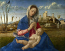 Madonna of the Meadow (Madonna del Prato) by Giovanni Bellini — hand-painted portrait oil painting reproduction on canvas