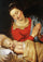 Virgin  and  Child in entryway