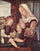Virgin Mary and John the Baptist, praying to the child Christ in bedroom