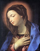 Virgin of the Annunciation by Guido Reni — hand-painted portrait oil painting reproduction on canvas
