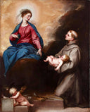Vision of St. Anthony of Padua by Alonzo Cano — religion oil painting wall art, Baroque