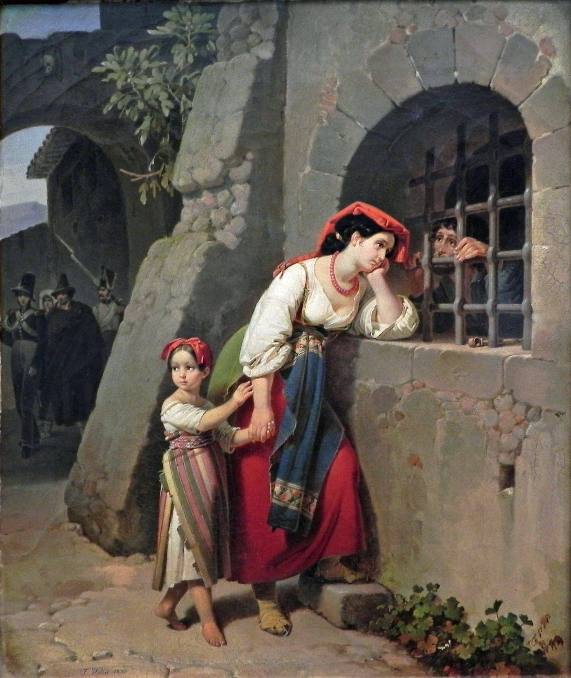 Visit to the Prison - Theodor Leopold Weller