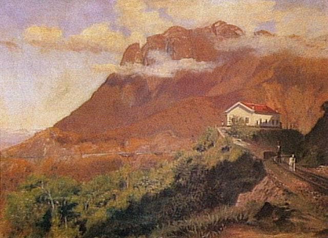Vista Da Curva Do Cadeado by Alfredo Andersen — hand-painted landscape oil painting reproduction on canvas
