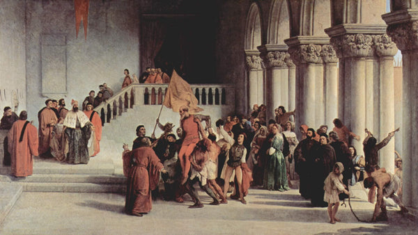 Vittor Pisani freed from prison and carried in triumph (2nd version)