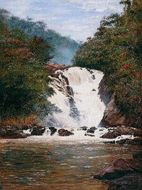 Votorantim Waterfall by Jose Ferraz de Almeida Junior — hand-painted eco oil painting reproduction on canvas