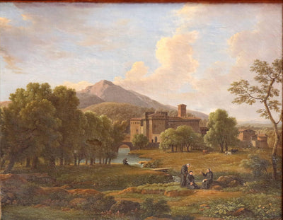 Vue Du Couvent De Grotta Ferrata Et Ses Environs by Jean-Joseph-Xavier Bidauld — oil painting reproduction