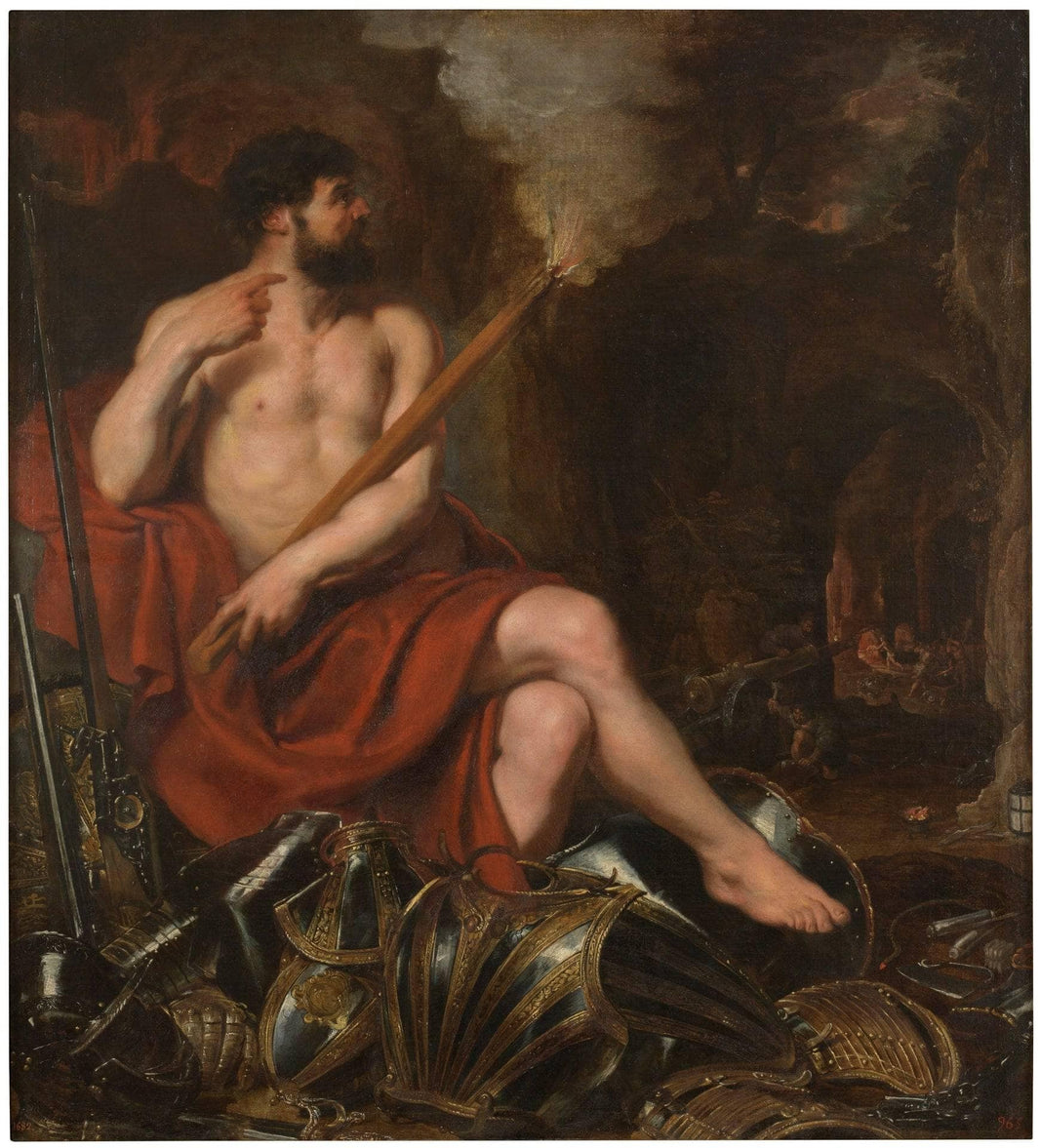 Vulcan and Fire by Peter Paul Rubens — hand-painted cultural oil painting reproduction on canvas