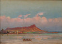 Waikiki with a View of Diamond Head by Charles Furneaux — sea oil painting wall art