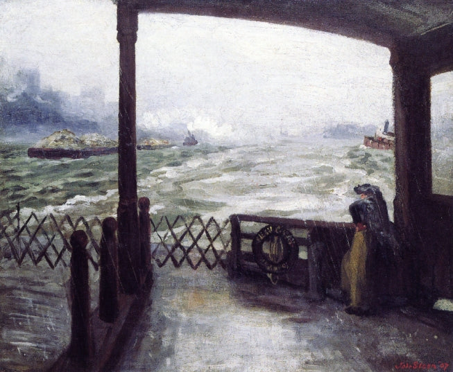 Wake of the Ferry - John French Sloan