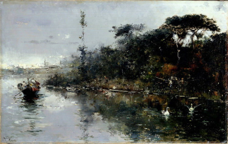 Walk along the Tiber - Salvador Sánchez Barbudo