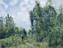 Wanderer near the Wood by Camille Pissarro — vintage oil painting wall art, Impressionism