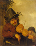 Wandering Musician by Adriaen van Ostade — hand-painted portrait oil painting reproduction on canvas