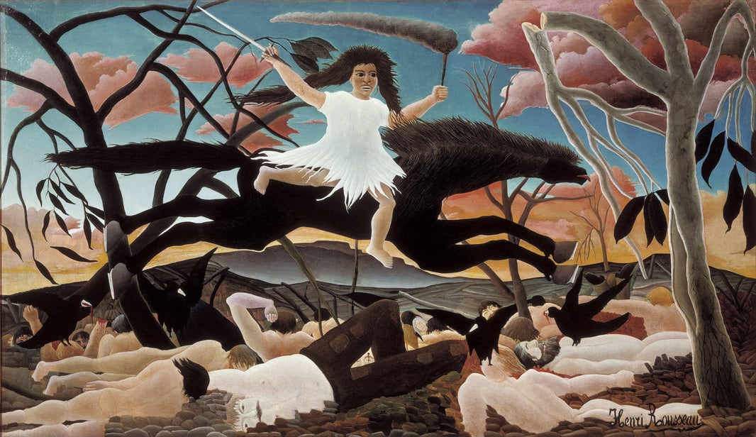 War or the Ride of Discord by Henri Rousseau — hand-painted abstract oil painting reproduction on canvas