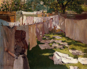 Wash Day - A Back Yard Reminiscence of Brooklyn - William Merritt Chase