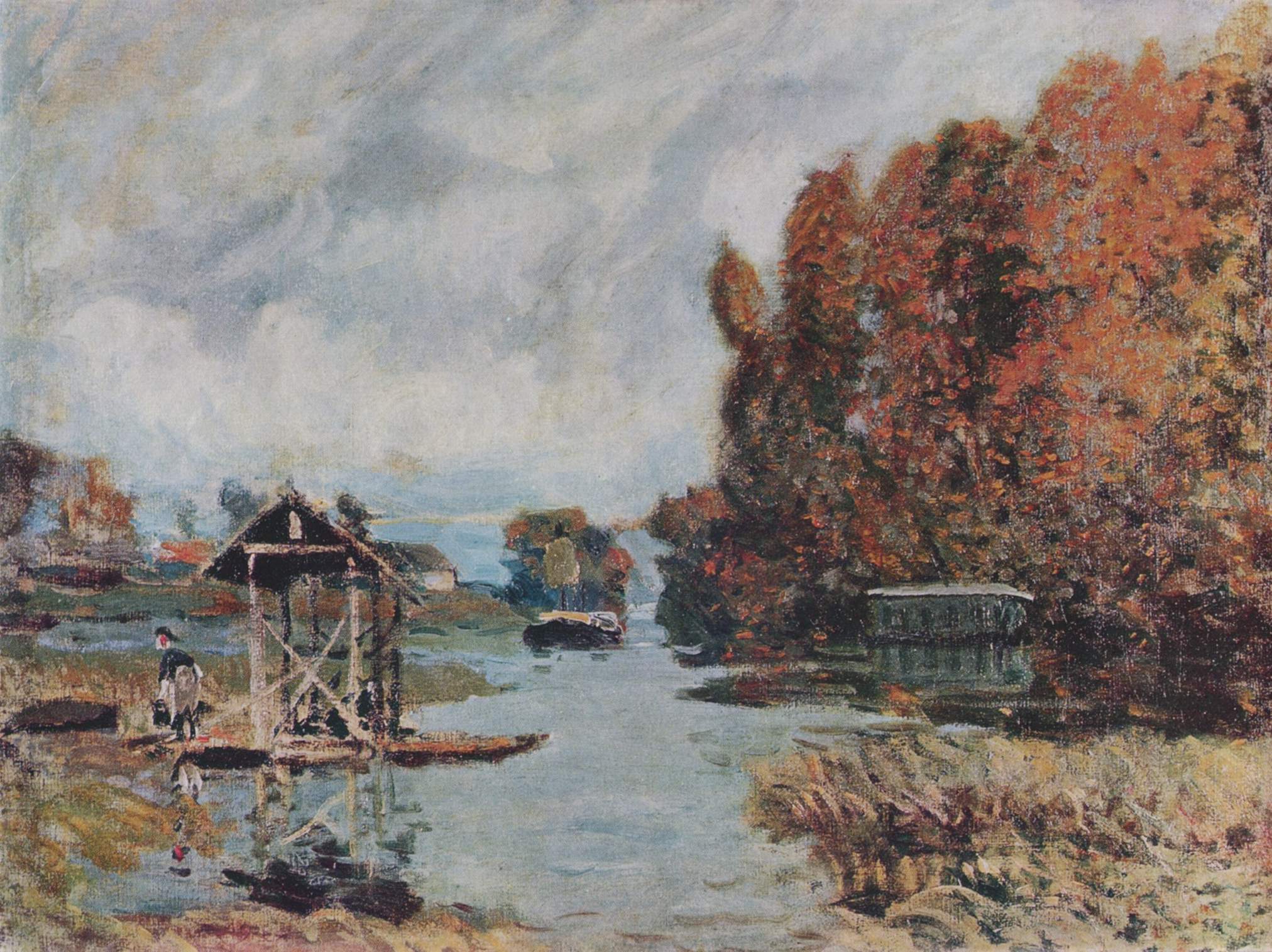 Washerwomen of Bougival - Alfred Sisley