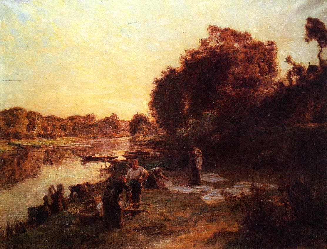 Washerwomen On The Edge Of The Marne