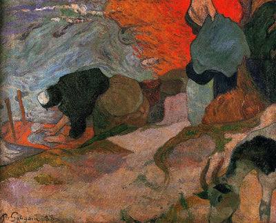 Washerwomen in living room
