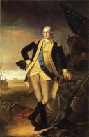 Washington After the Battle of Princeton, New Jersey by Charles Willson Peale — hand-painted portrait oil painting reproduction on canvas
