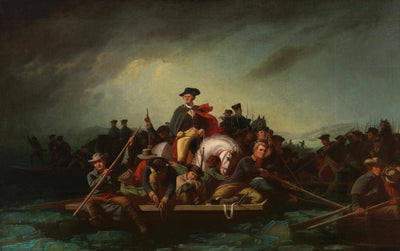 Washington Crossing the Delaware in living room