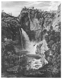 Wasserfall Bei Tivoli by Joseph Anton Koch — hand-painted landscape oil painting reproduction on canvas