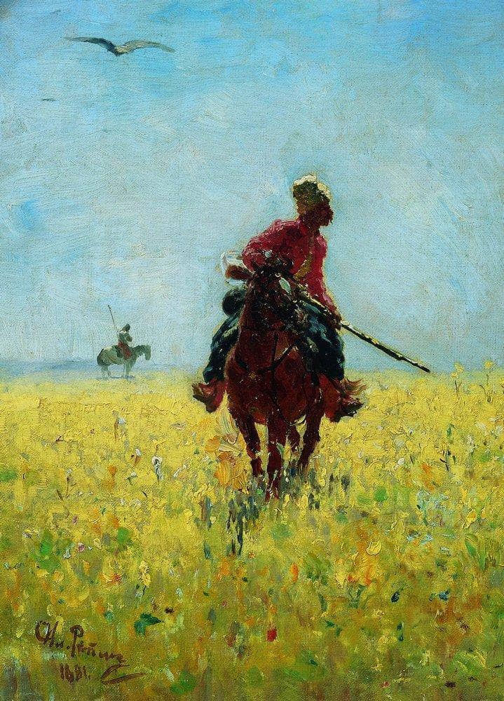 Watch by Ilya Repin — hand-painted animal oil painting reproduction on canvas