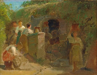 Water carriers at a well in the Roman Campagna