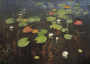 Water lilies. Nenuphar. by Isaac Levitan — hand-painted botanical oil painting reproduction on canvas