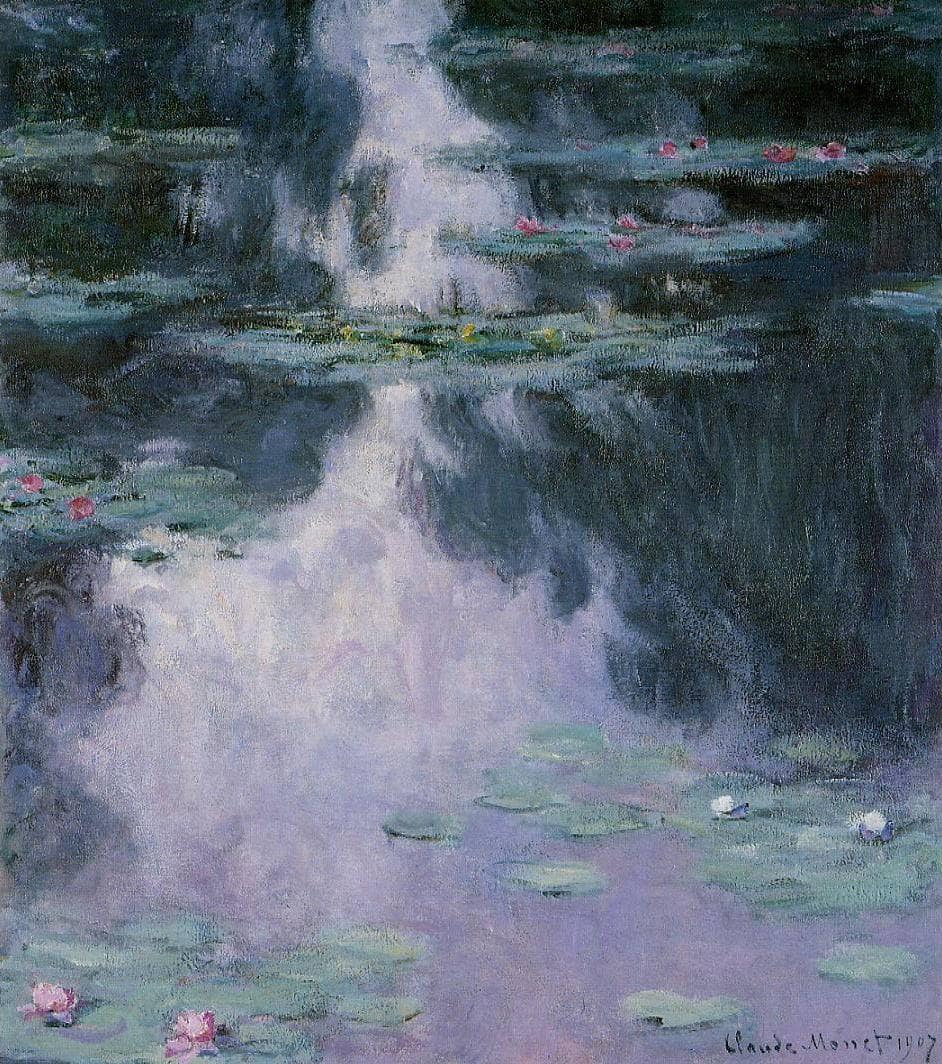 Water Lilies (Nympheas) by Claude Monet — hand-painted landscape oil painting reproduction on canvas