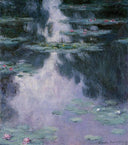 Water Lilies (Nympheas) by Claude Monet — hand-painted landscape oil painting reproduction on canvas