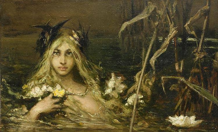 Water Nymph by Wilhelm Kotarbinski — hand-painted cultural oil painting reproduction on canvas