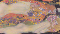 Water Snakes II by Gustav Klimt — hand-painted abstract oil painting reproduction on canvas