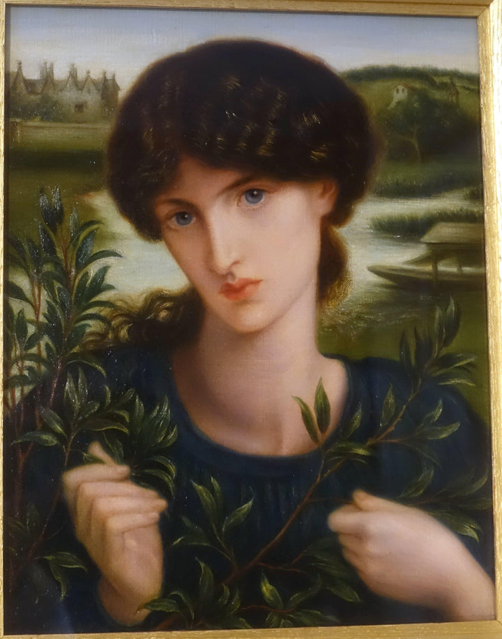 Water Willow by Dante Gabriel Rossetti — hand-painted portrait oil painting reproduction on canvas