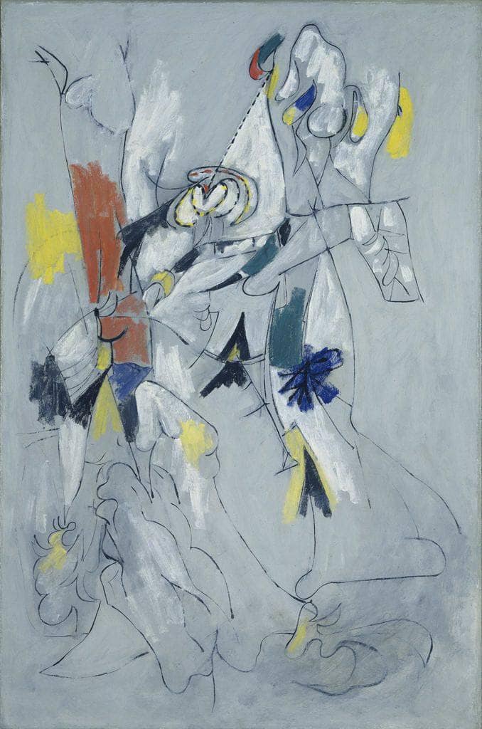 Waterfall by Arshile Gorky — hand-painted abstract oil painting reproduction on canvas