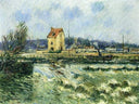 Waterfall at St. Martin by Gustave Loiseau — seascapes oil painting wall art, Post Impressionism