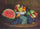Watermelon and grapes in dining room