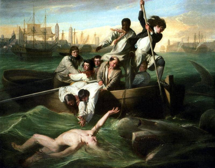 Watson and the Shark by John Singleton Copley — hand-painted cultural oil painting reproduction on canvas