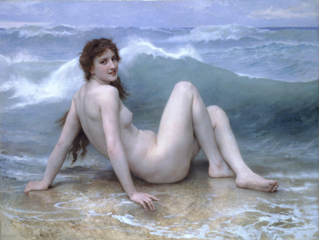 Wave by William-Adolphe Bouguereau — hand-painted portrait oil painting reproduction on canvas