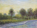 Way in the Voyer d'Argenson Park in Asnieres by Vincent van Gogh — hand-painted botanical oil painting reproduction on canvas