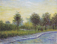 Way in the Voyer d'Argenson Park in Asnieres by Vincent van Gogh — hand-painted botanical oil painting reproduction on canvas