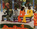 We Shall Not Go to Market Today by Paul Gauguin — group oil painting wall art, Post Impressionism