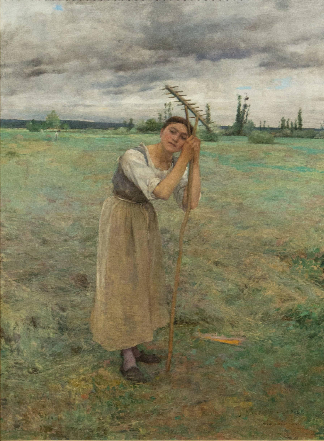 Weary by Jules Bastien-Lepage — hand-painted landscape oil painting reproduction on canvas