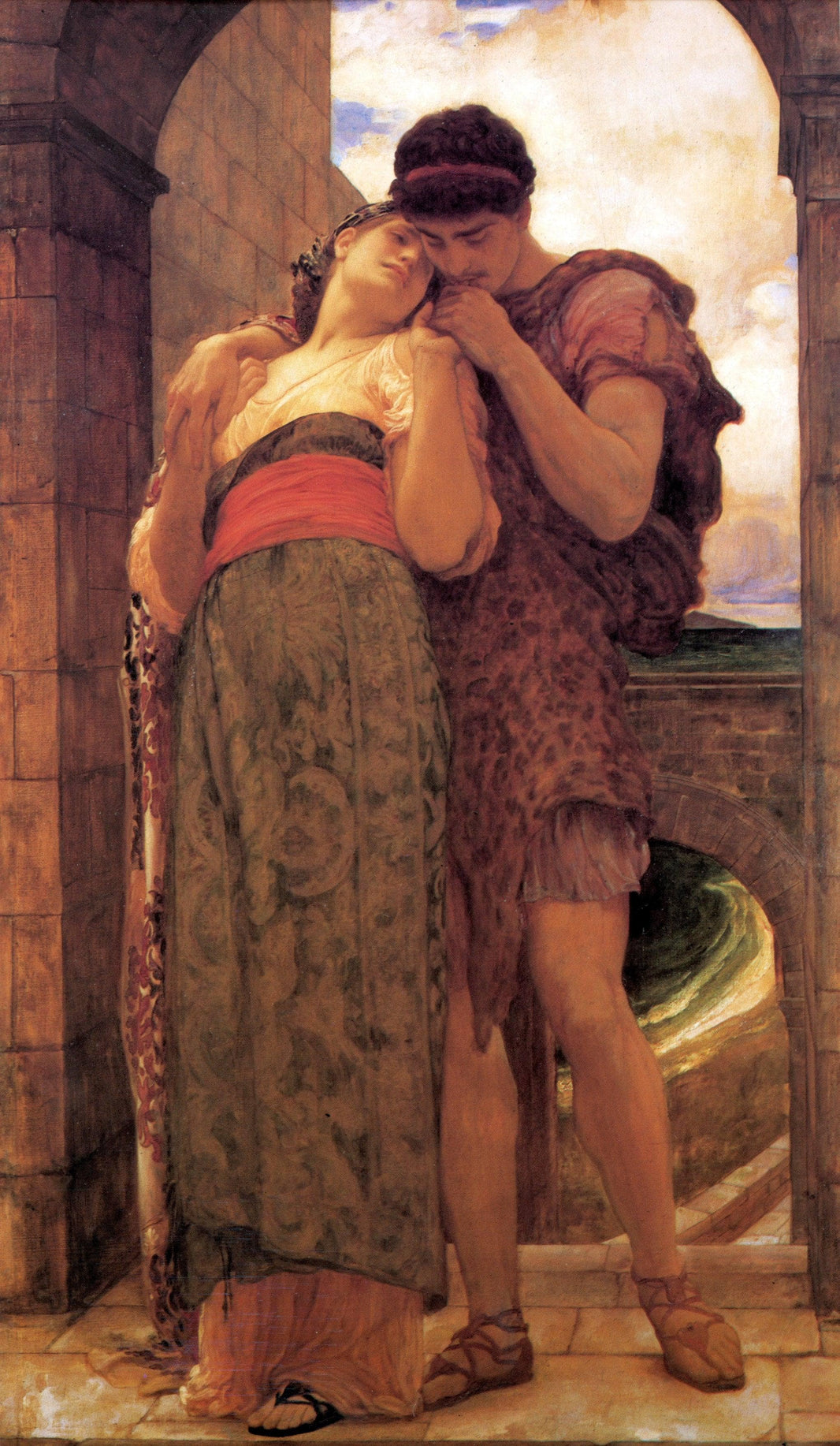 Wedded by Frederic Leighton — hand-painted cultural oil painting reproduction on canvas
