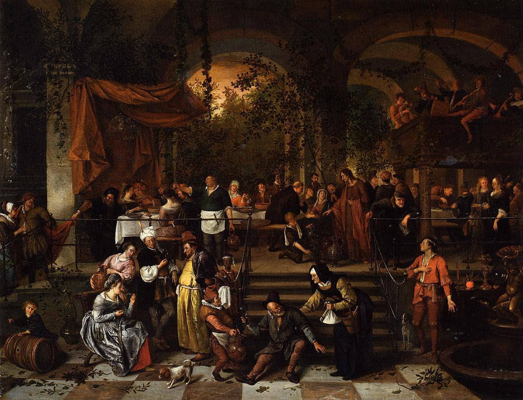 Wedding Feast at Cana by Jan Steen — hand-painted cultural oil painting reproduction on canvas