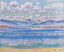 Weisshorn of Montana by Ferdinand Hodler — seascapes oil painting wall art, Art Nouveau Modern