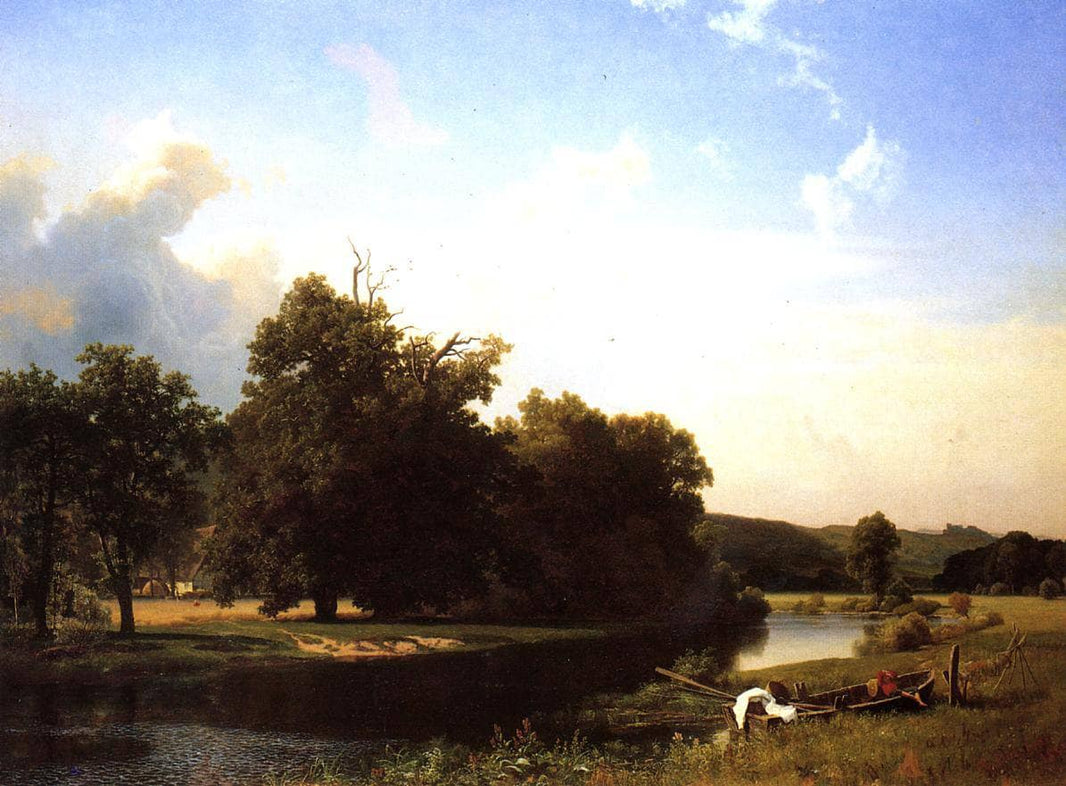 Westphalia by Albert Bierstadt — hand-painted architectural oil painting reproduction on canvas
