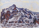 Wetterhorn by Ferdinand Hodler — seascapes oil painting wall art, Art Nouveau Modern