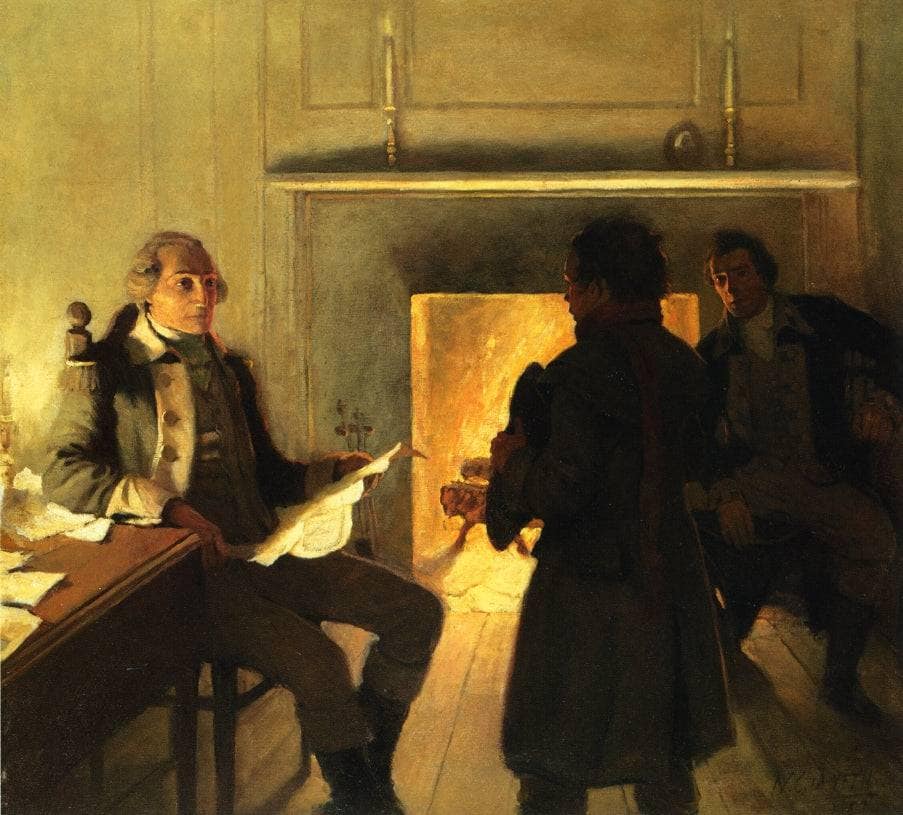 What is Your Name, My Boy by N.C. Wyeth — hand-painted portrait oil painting reproduction on canvas