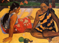 What's New? by Paul Gauguin — hand-painted portrait oil painting reproduction on canvas