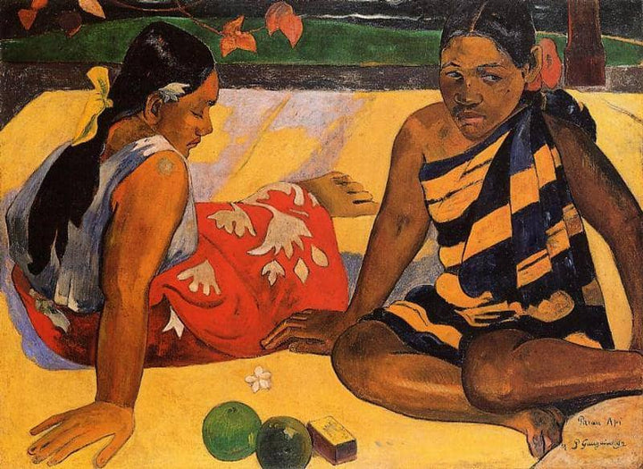 What's New? by Paul Gauguin — hand-painted portrait oil painting reproduction on canvas